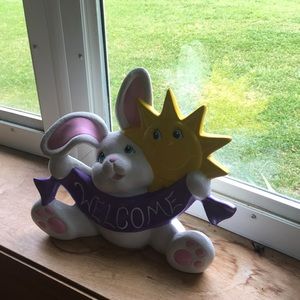 Ceramic handmade and hand painted Welcome Sign